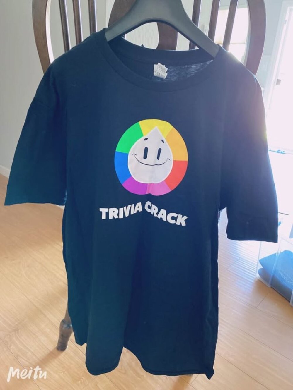 New Men’s black short sleeve t shirt size xl trivia crack